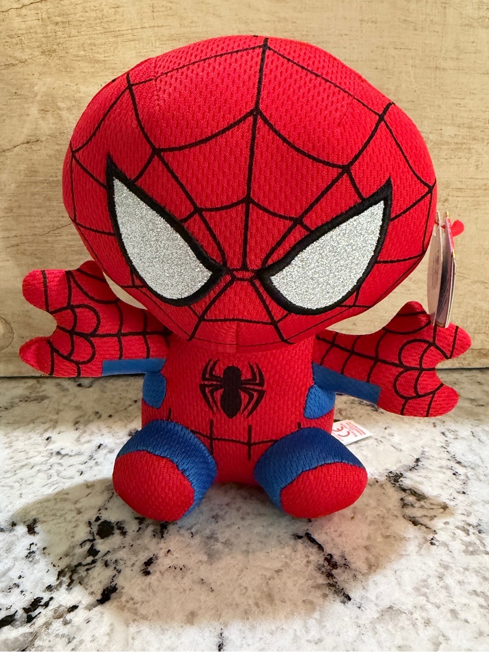 TY Beanie Babies Marvel Spiderman 6" Plush Stuffed Toy NWT